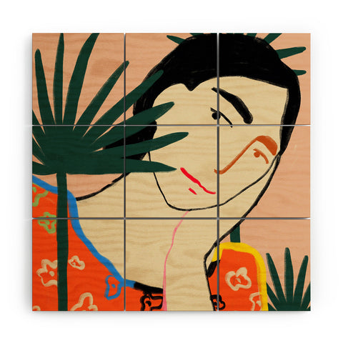 sandrapoliakov VACATION MOOD Wood Wall Mural