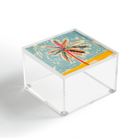 sandrapoliakov VACATION PALM TREE Acrylic Box