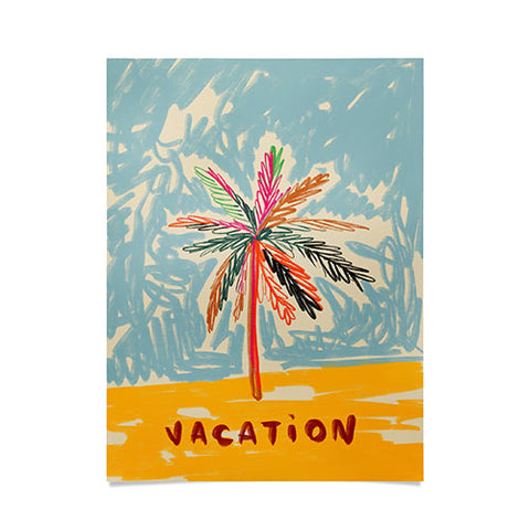 sandrapoliakov VACATION PALM TREE Poster