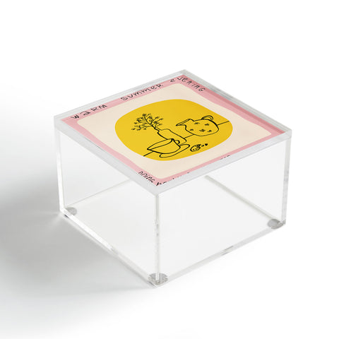 sandrapoliakov WARM SUMMER EVENING DOING NOTHING Acrylic Box