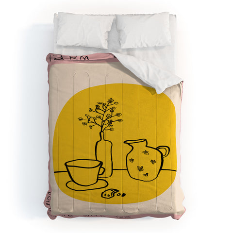 sandrapoliakov WARM SUMMER EVENING DOING NOTHING Comforter