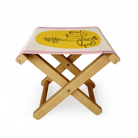 sandrapoliakov WARM SUMMER EVENING DOING NOTHING Folding Stool