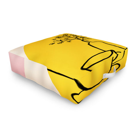 sandrapoliakov WARM SUMMER EVENING DOING NOTHING Outdoor Floor Cushion