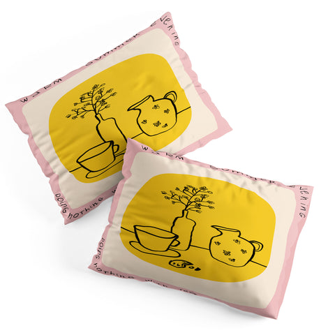 sandrapoliakov WARM SUMMER EVENING DOING NOTHING Pillow Shams