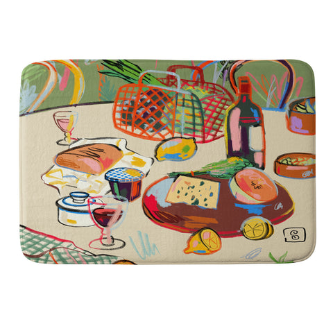 sandrapoliakov WINE BREAK Memory Foam Bath Mat