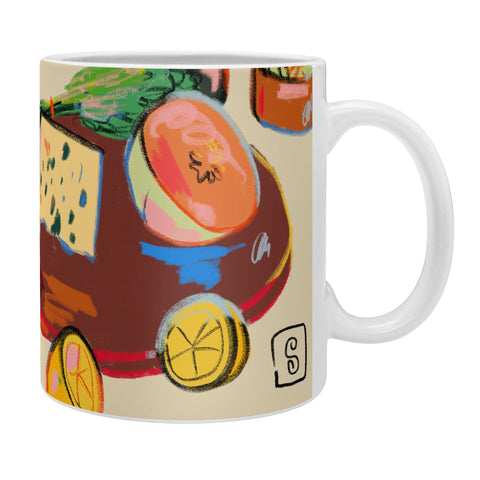 sandrapoliakov WINE BREAK Coffee Mug