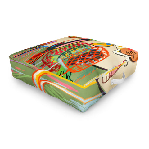 sandrapoliakov WINE BREAK Outdoor Floor Cushion