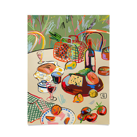 sandrapoliakov WINE BREAK Poster