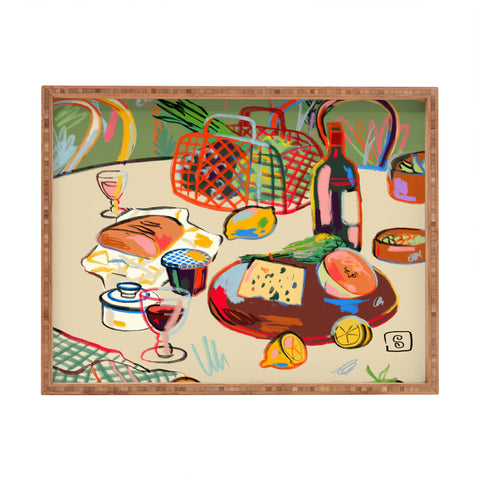 sandrapoliakov WINE BREAK Rectangular Tray