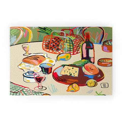 sandrapoliakov WINE BREAK Welcome Mat