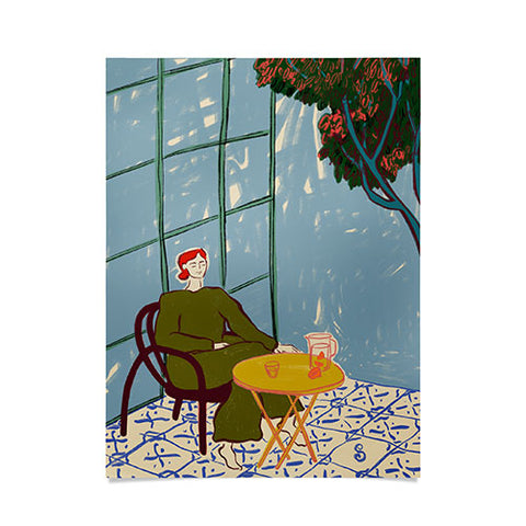 sandrapoliakov WOMAN UNDER A TREE Poster