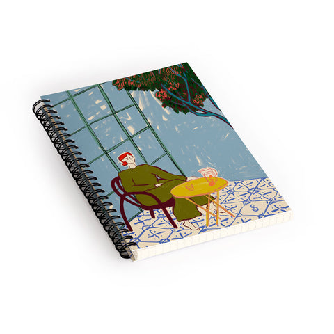 sandrapoliakov WOMAN UNDER A TREE Spiral Notebook