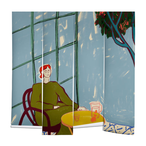 sandrapoliakov WOMAN UNDER A TREE Wall Mural