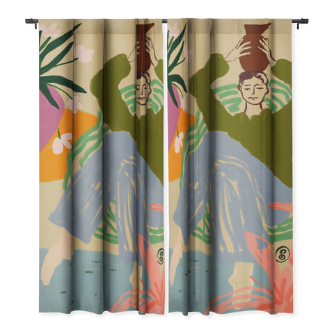 sandrapoliakov WOMAN WITH VESSEL Blackout Non Repeat