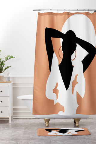 Sara Garvia Beach days Shower Curtain And Mat