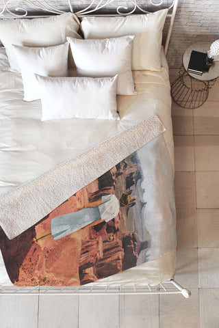 Sarah Eisenlohr Canyons Fleece Throw Blanket