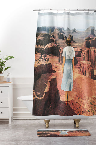 Sarah Eisenlohr Canyons Shower Curtain And Mat