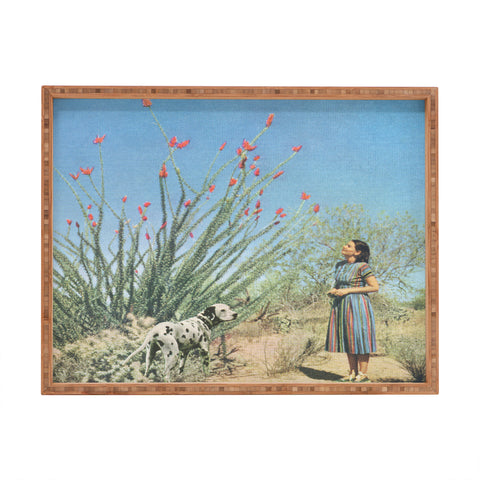 Sarah Eisenlohr Desert Dots I Rectangular Tray