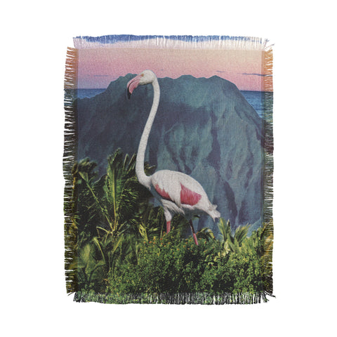 Sarah Eisenlohr Flamingo I Throw Blanket