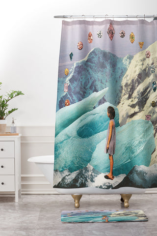 Sarah Eisenlohr Gem Sky Shower Curtain And Mat