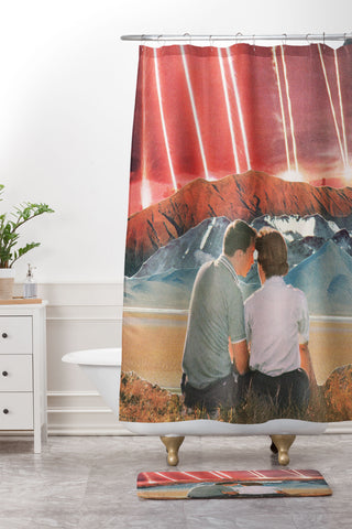 Sarah Eisenlohr Lazers Shower Curtain And Mat