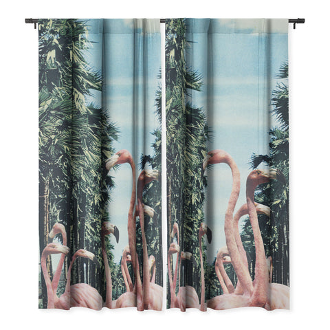 Sarah Eisenlohr Palm Trees Flamingos Blackout Non Repeat