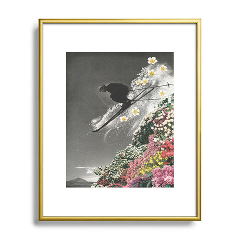 Sarah Eisenlohr Spring Skiing Metal Framed Art Print