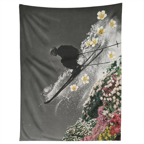 Sarah Eisenlohr Spring Skiing Tapestry