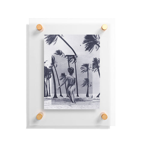 Sarah Eisenlohr Tropical Storm in Purple Floating Acrylic Print