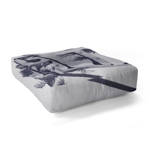 Sarah Eisenlohr Tropical Storm in Purple Floor Pillow Square