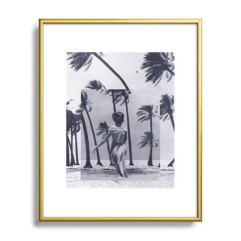 Sarah Eisenlohr Tropical Storm in Purple Metal Framed Art Print