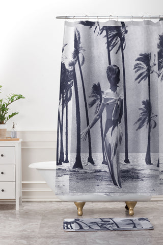 Sarah Eisenlohr Tropical Storm in Purple Shower Curtain And Mat