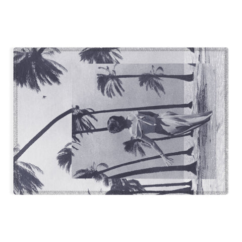 Sarah Eisenlohr Tropical Storm in Purple Outdoor Rug