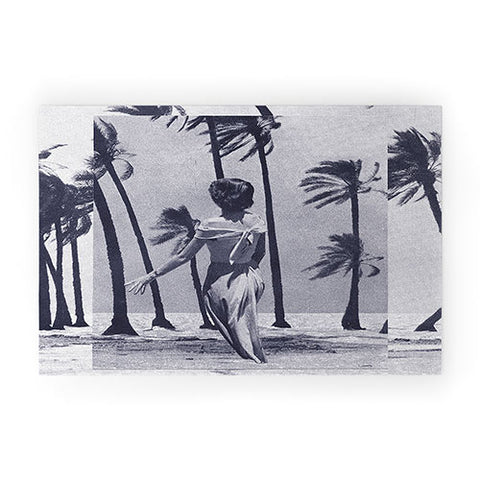Sarah Eisenlohr Tropical Storm in Purple Welcome Mat