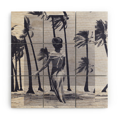 Sarah Eisenlohr Tropical Storm in Purple Wood Wall Mural