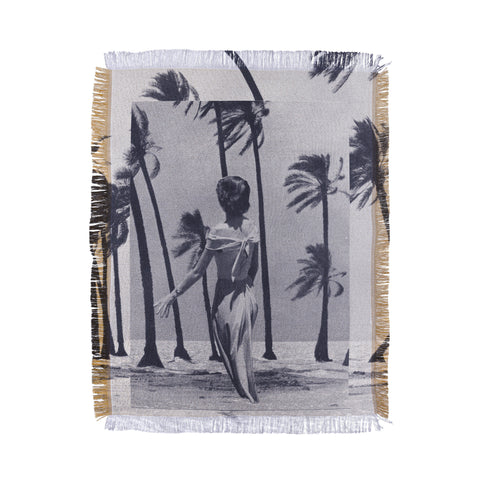 Sarah Eisenlohr Tropical Storm in Purple Throw Blanket