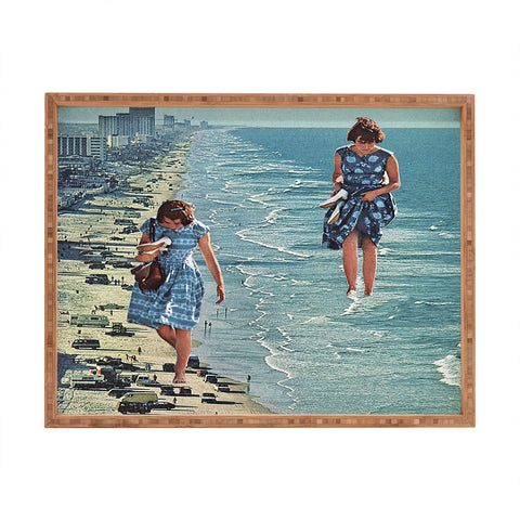 Sarah Eisenlohr Walk on the Beach Rectangular Tray