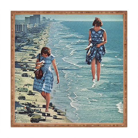 Sarah Eisenlohr Walk on the Beach Square Tray