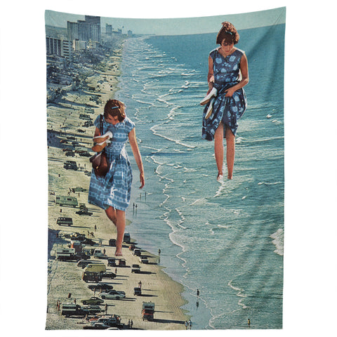 Sarah Eisenlohr Walk on the Beach Tapestry
