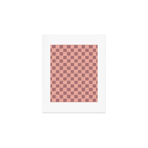 Schatzi Brown Alice Check Mauve Art Print
