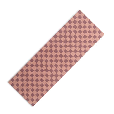 Schatzi Brown Alice Check Mauve Yoga Mat