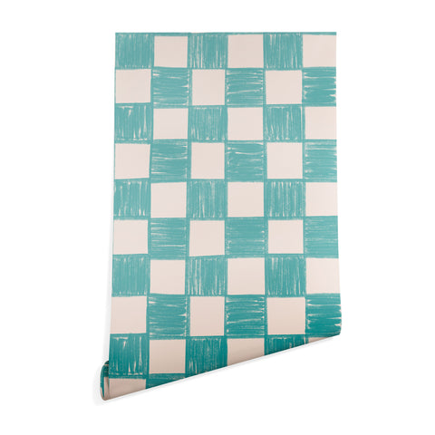 Schatzi Brown Alice Check Mint Wallpaper