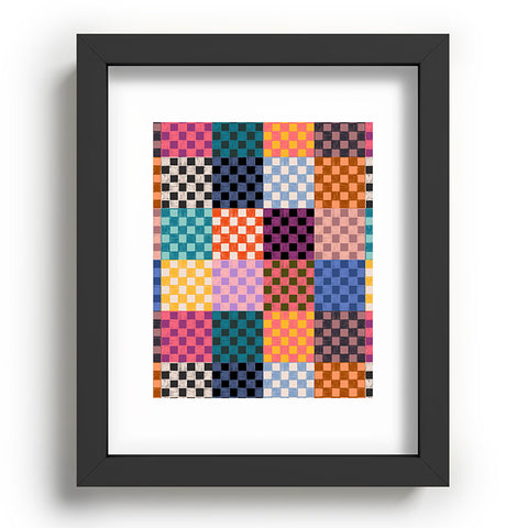 Schatzi Brown Alice Check Multi Recessed Framing Rectangle