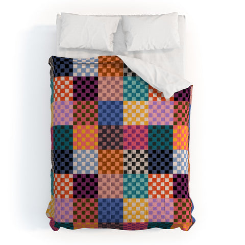 Schatzi Brown Alice Check Multi Comforter