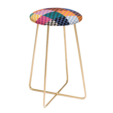 Schatzi Brown Alice Check Multi Counter Stool