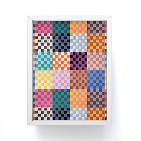 Schatzi Brown Alice Check Multi Framed Mini Art Print