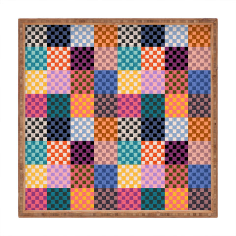 Schatzi Brown Alice Check Multi Square Tray
