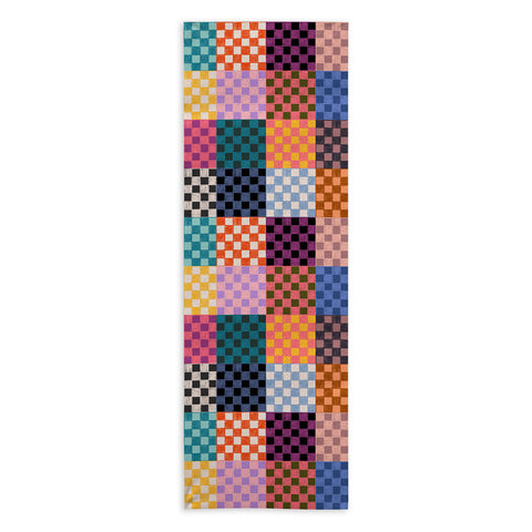 Schatzi Brown Alice Check Multi Yoga Towel