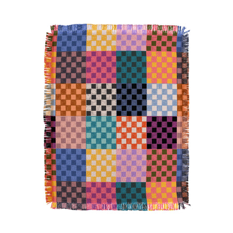 Schatzi Brown Alice Check Multi Throw Blanket