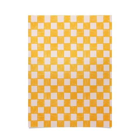 Schatzi Brown Alice Check Yellow Poster